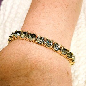 Park Lane Impressions Bracelet. 7 in & 2 in Extender. Gold Brilliant Colors CZ